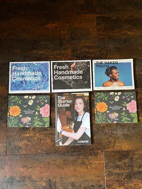 Lot of 3 LUSH Catalogs/Starter Guide/Preservatives & Self-Preserving Handbooks